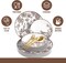 Trendables Fancy Plastic Wedding Dinnerware Set – Gold Disposable Forks Spoons Knives, 10” Charger Plates & 8” Dessert Plates – Elegant Reception, Holiday, Banquet & Special Event Supplies